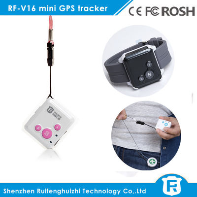 Mini necklace gps tracker personal for elderly sos alarm reachfar rf-v16
