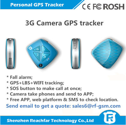 newly released 3G gps tracker with fall alarm camera sos panic call and free app web platform real time tracking