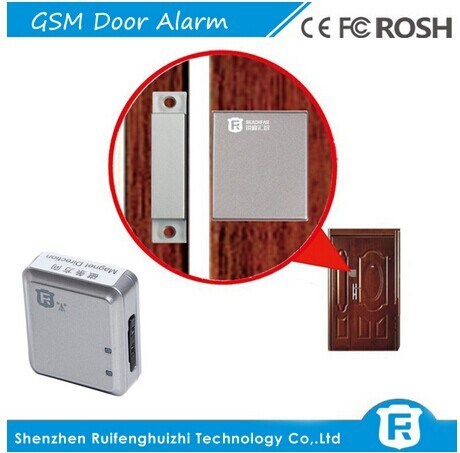 Home security gsm smart door alarm open/close door alarm insert sim card rf-v13