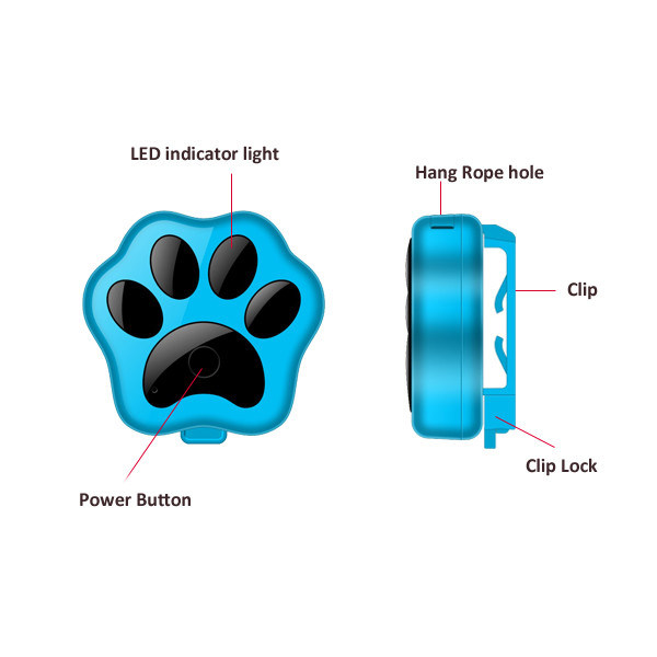 Reachfar rf-v30 2016 cheap mini waterproof wifi anti-lost pet gps tracker inside sim card