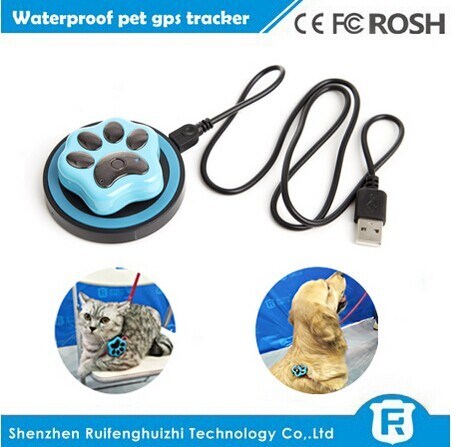 Pet smart gps tracker inside sim card for pet dog wireless charge rf-v32