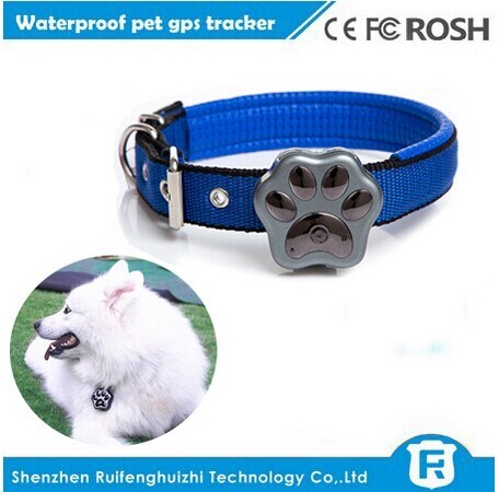 dog gps tracker/waterproof pet gps tracker /gsm quad band network/geo-fence